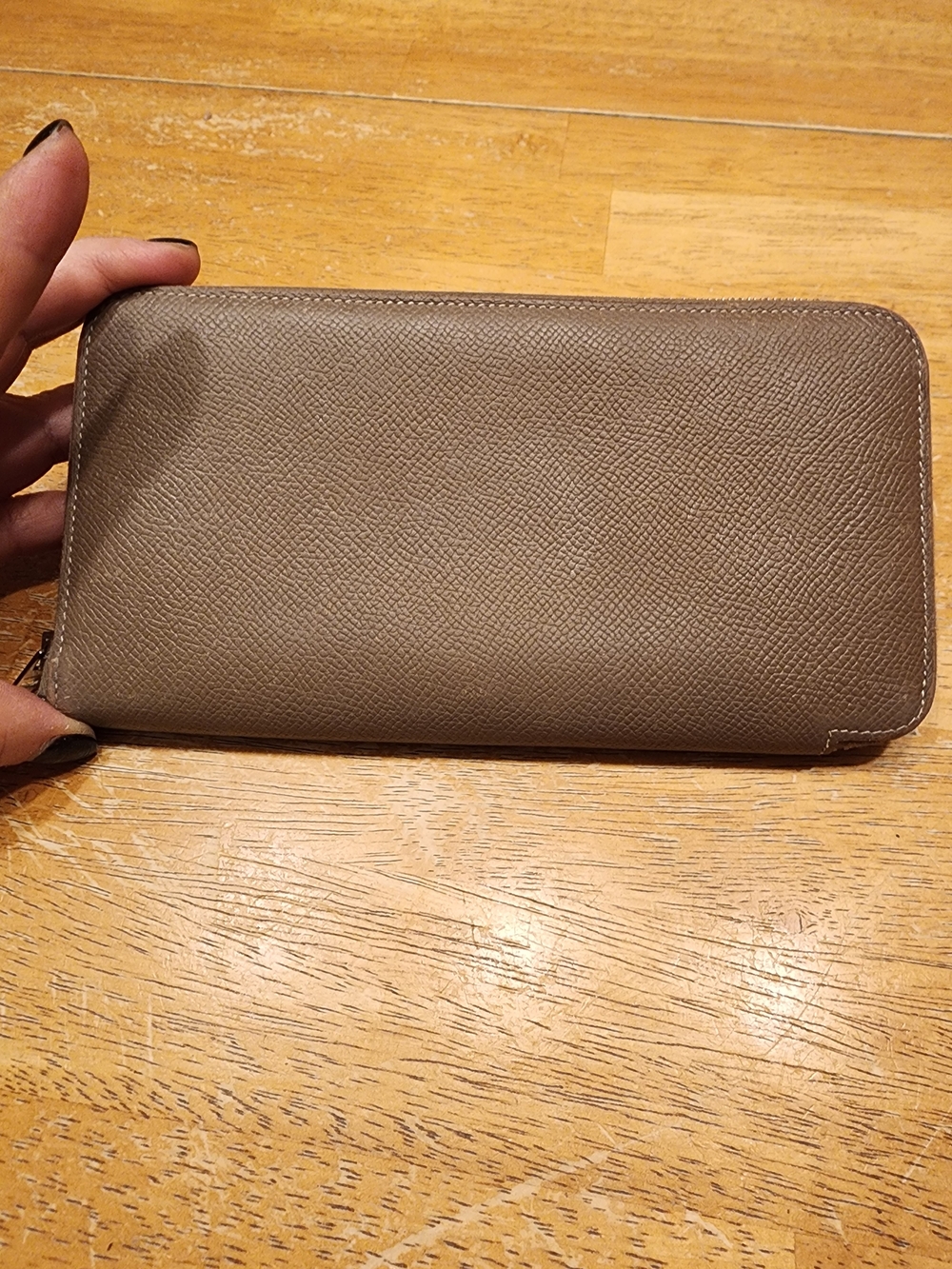 Hermès Azap Silk'In Classique Long Wallet, a highly recognizable designer piece